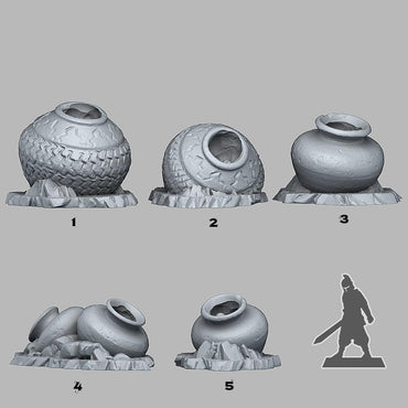 3D Printed Fantastic Plants and Rocks Witch Cauldron 28mm - 32mm D&D Wargaming (Online Only)