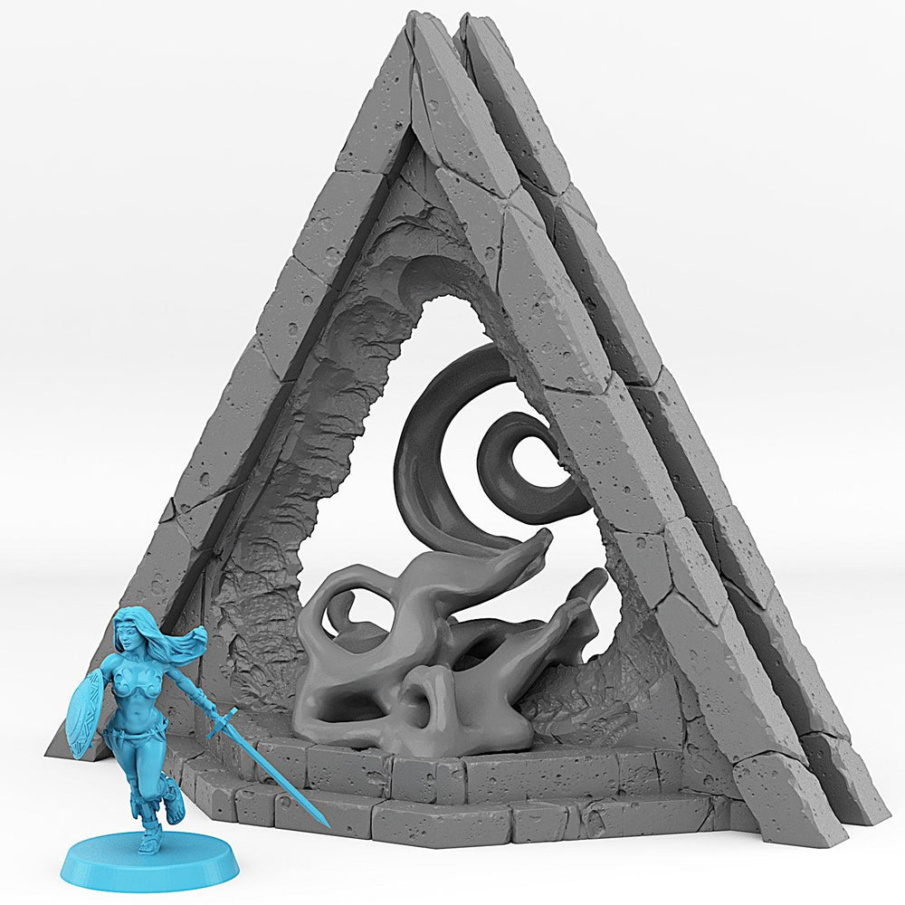 3D Printed Fantastic Portals and Effects Alien Pyramid Portal 28mm - 32mm D&D Wargaming (Online Only)