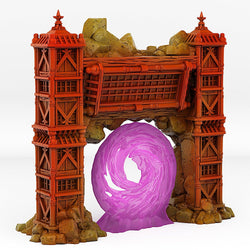 3D Printed Fantastic Portals and Effects Ancient Asian Temple Portal 28mm - 32mm D&D Wargaming (Online Only)