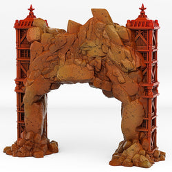 3D Printed Fantastic Portals and Effects Ancient Asian Temple Portal 28mm - 32mm D&D Wargaming (Online Only)
