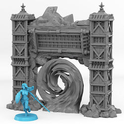 3D Printed Fantastic Portals and Effects Ancient Asian Temple Portal 28mm - 32mm D&D Wargaming (Online Only)