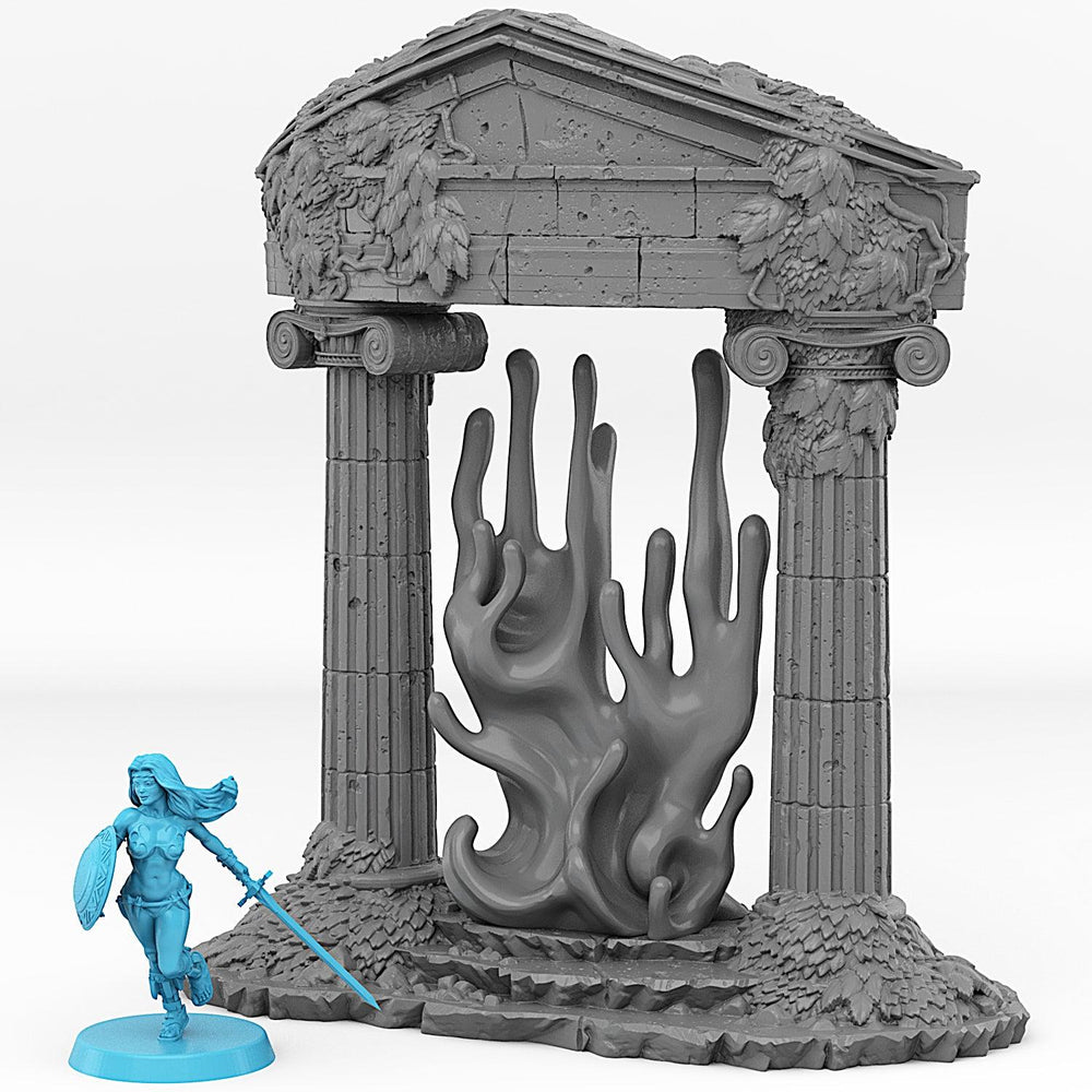 3D Printed Fantastic Portals and Effects Ancient Greek Portal 28mm - 32mm D&D Wargaming (Online Only)