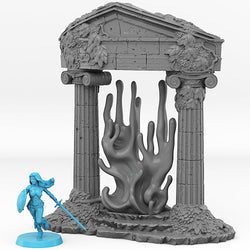 3D Printed Fantastic Portals and Effects Ancient Greek Portal 28mm - 32mm D&D Wargaming (Online Only)