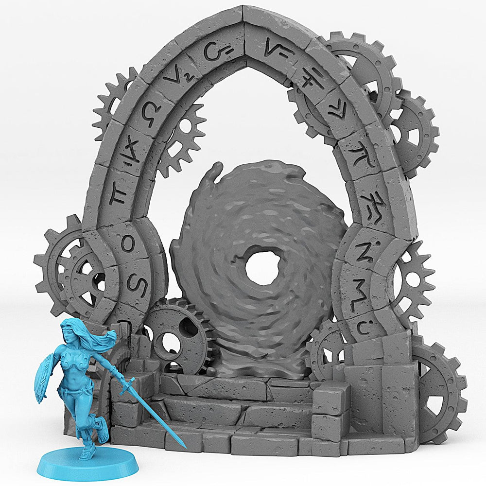 3D Printed Fantastic Portals and Effects Clockwork Portal 28mm - 32mm D&D Wargaming (Online Only)