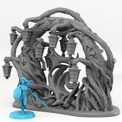 3D Printed Fantastic Portals and Effects Creepy Forest Portal 28mm - 32mm D&D Wargaming (Online Only)