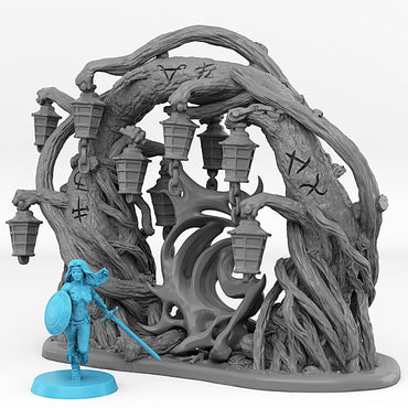 3D Printed Fantastic Portals and Effects Creepy Forest Portal 28mm - 32mm D&D Wargaming (Online Only)