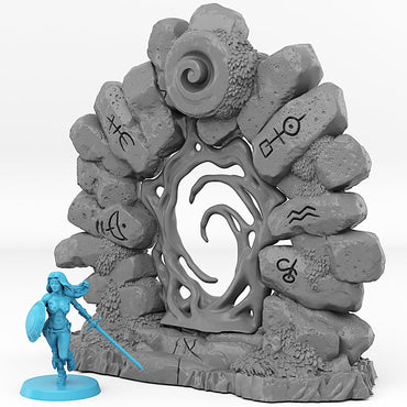 3D Printed Fantastic Portals and Effects Druid Portal 28mm - 32mm D&D Wargaming (Online Only)