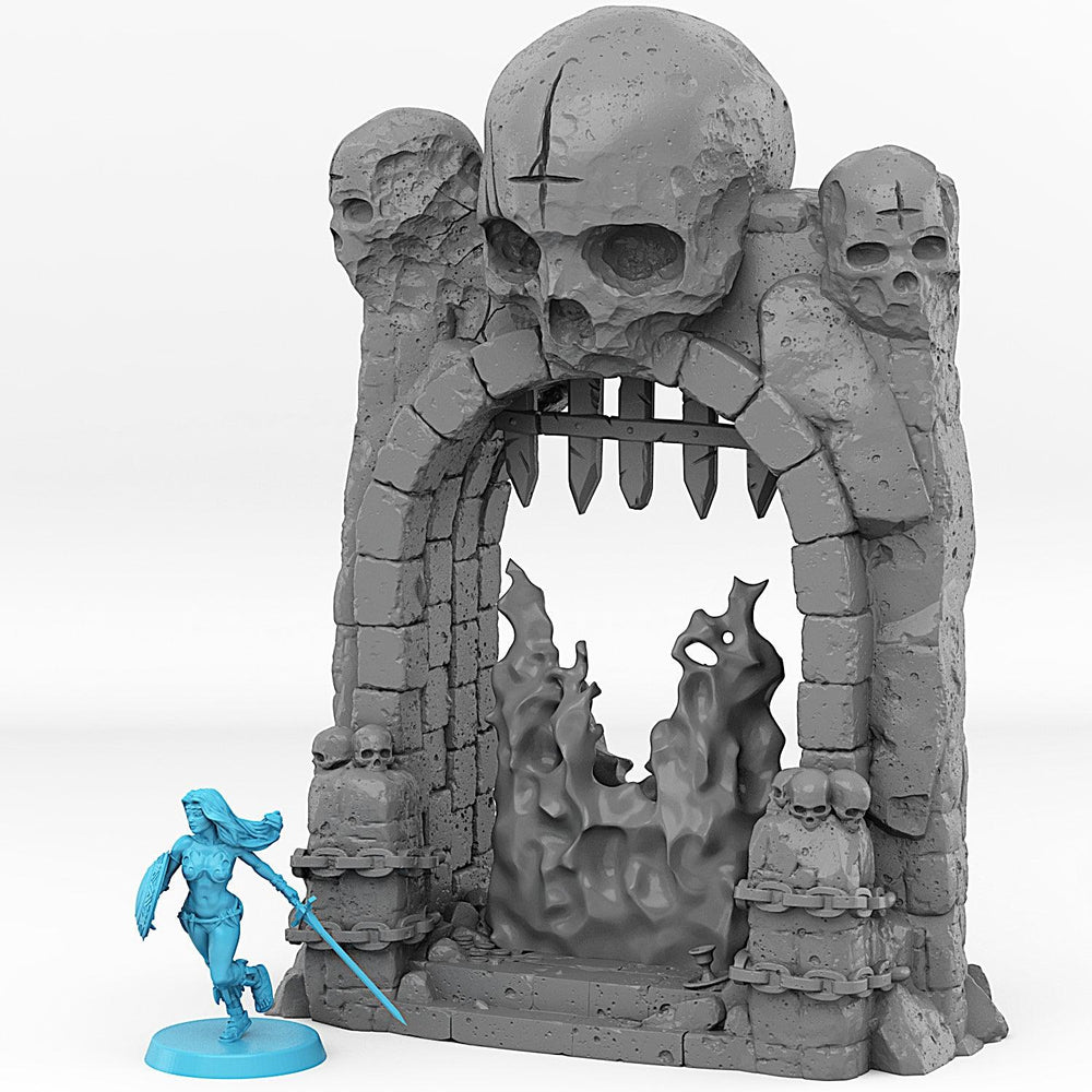 3D Printed Fantastic Portals and Effects Dungeon Entrance Portal 28mm - 32mm D&D Wargaming (Online Only)