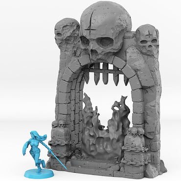 3D Printed Fantastic Portals and Effects Dungeon Entrance Portal 28mm - 32mm D&D Wargaming (Online Only)