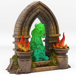 3D Printed Fantastic Portals and Effects Haunted Castle Portal 28mm - 32mm D&D Wargaming (Online Only)