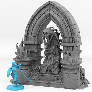 3D Printed Fantastic Portals and Effects Haunted Castle Portal 28mm - 32mm D&D Wargaming (Online Only)