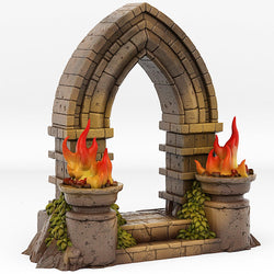 3D Printed Fantastic Portals and Effects Haunted Castle Portal 28mm - 32mm D&D Wargaming (Online Only)