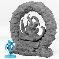 3D Printed Fantastic Portals and Effects Lava Portal 28mm - 32mm D&D Wargaming (Online Only)