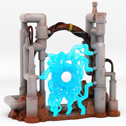 3D Printed Fantastic Portals and Effects Martian Pipes Portal 28mm - 32mm D&D Wargaming (Online Only)