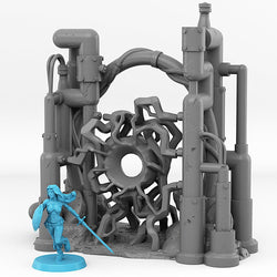 3D Printed Fantastic Portals and Effects Martian Pipes Portal 28mm - 32mm D&D Wargaming (Online Only)