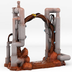 3D Printed Fantastic Portals and Effects Martian Pipes Portal 28mm - 32mm D&D Wargaming (Online Only)
