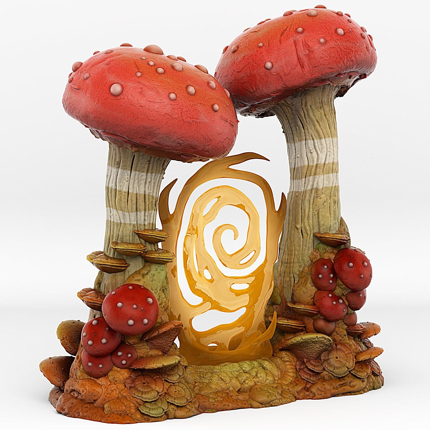 3D Printed Fantastic Portals and Effects Mushrooms Portal 28mm - 32mm D&D Wargaming (Online Only)