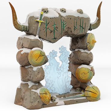 3D Printed Fantastic Portals and Effects Northmen Portal 28mm - 32mm D&D Wargaming (Online Only)