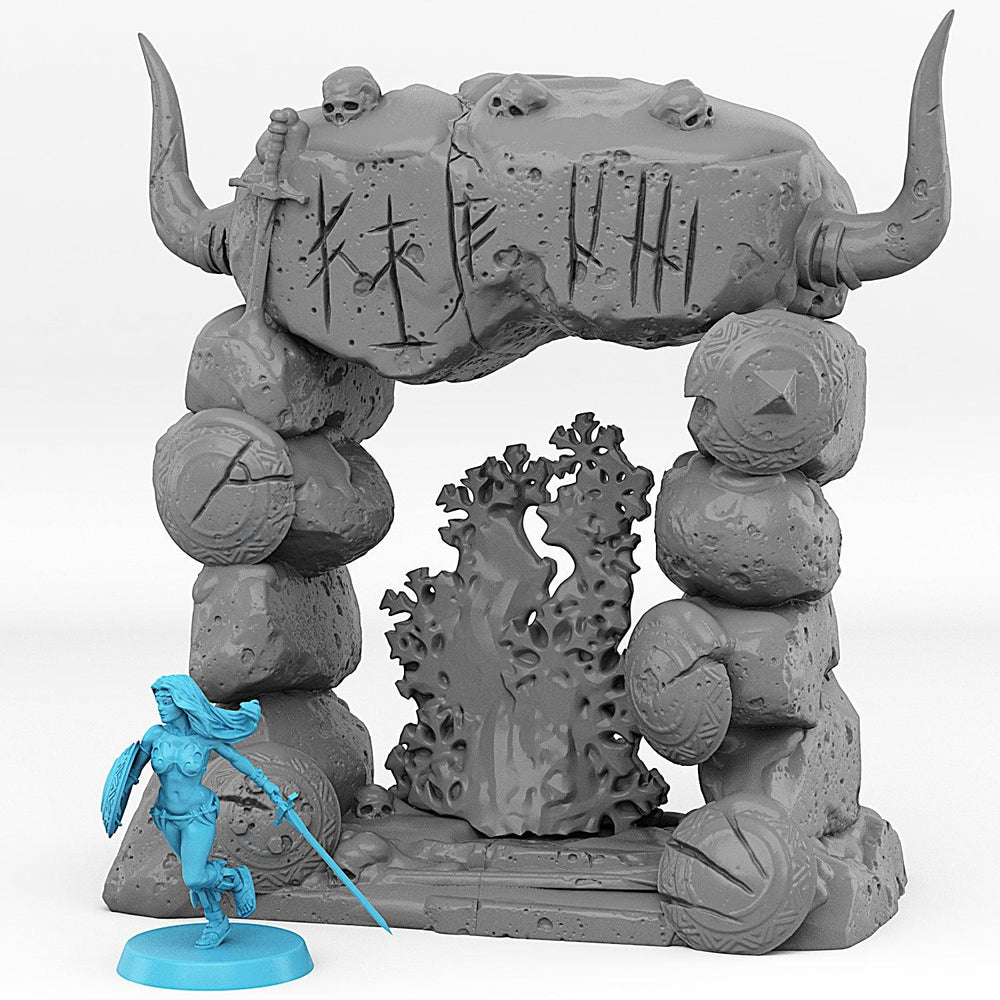3D Printed Fantastic Portals and Effects Northmen Portal 28mm - 32mm D&D Wargaming (Online Only)