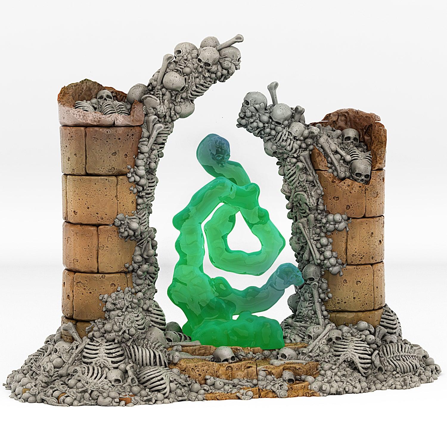3D Printed Fantastic Portals and Effects Skeletons Portal 28mm - 32mm D&D Wargaming (Online Only)