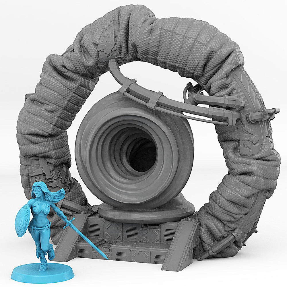 3D Printed Fantastic Portals and Effects Space Ship Portal 28mm - 32mm D&D Wargaming (Online Only)