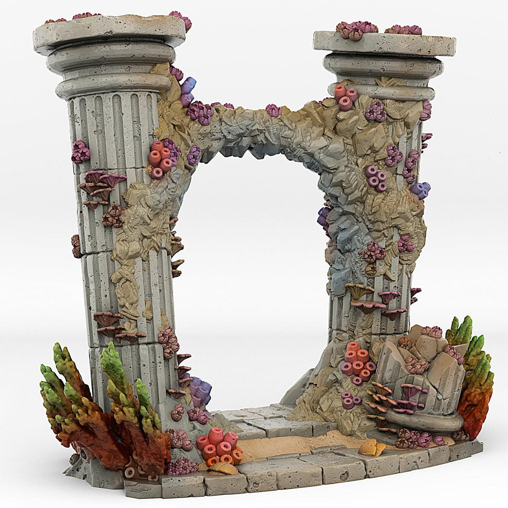 3D Printed Fantastic Portals and Effects Underwater Temple Portal 28mm - 32mm D&D Wargaming (Online Only)
