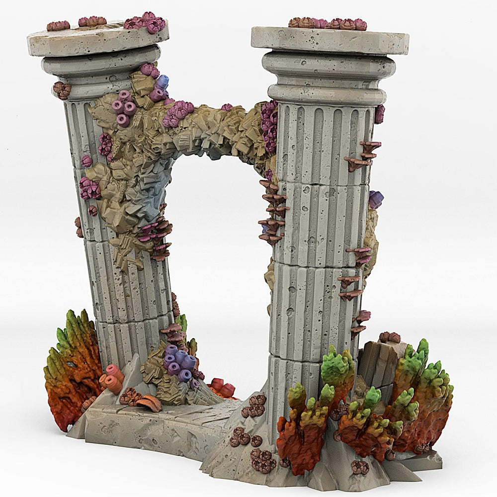 3D Printed Fantastic Portals and Effects Underwater Temple Portal 28mm - 32mm D&D Wargaming (Online Only)