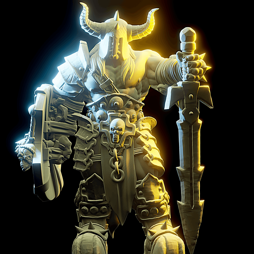 3D Printed Nafarrate - Chaos Vikings Chaos Viking 1 - 28 32 mm D&D (Online Only)