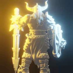 3D Printed Nafarrate - Chaos Vikings Chaos Viking 1 - 28 32 mm D&D (Online Only)