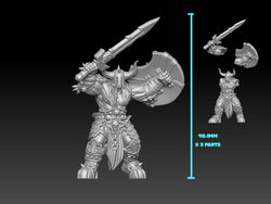 3D Printed Nafarrate - Chaos Vikings Chaos Viking 2 - 28 32 mm D&D (Online Only)