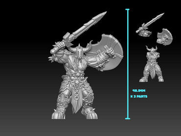 3D Printed Nafarrate - Chaos Vikings Chaos Viking 2 - 28 32 mm D&D (Online Only)
