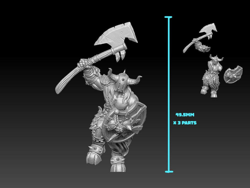 3D Printed Nafarrate - Chaos Vikings Chaos Viking 3 - 28 32 mm D&D (Online Only)