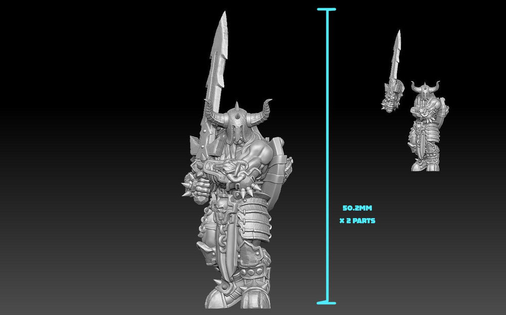 3D Printed Nafarrate - Chaos Vikings Chaos Viking 4 - 28 32 mm D&D (Online Only)