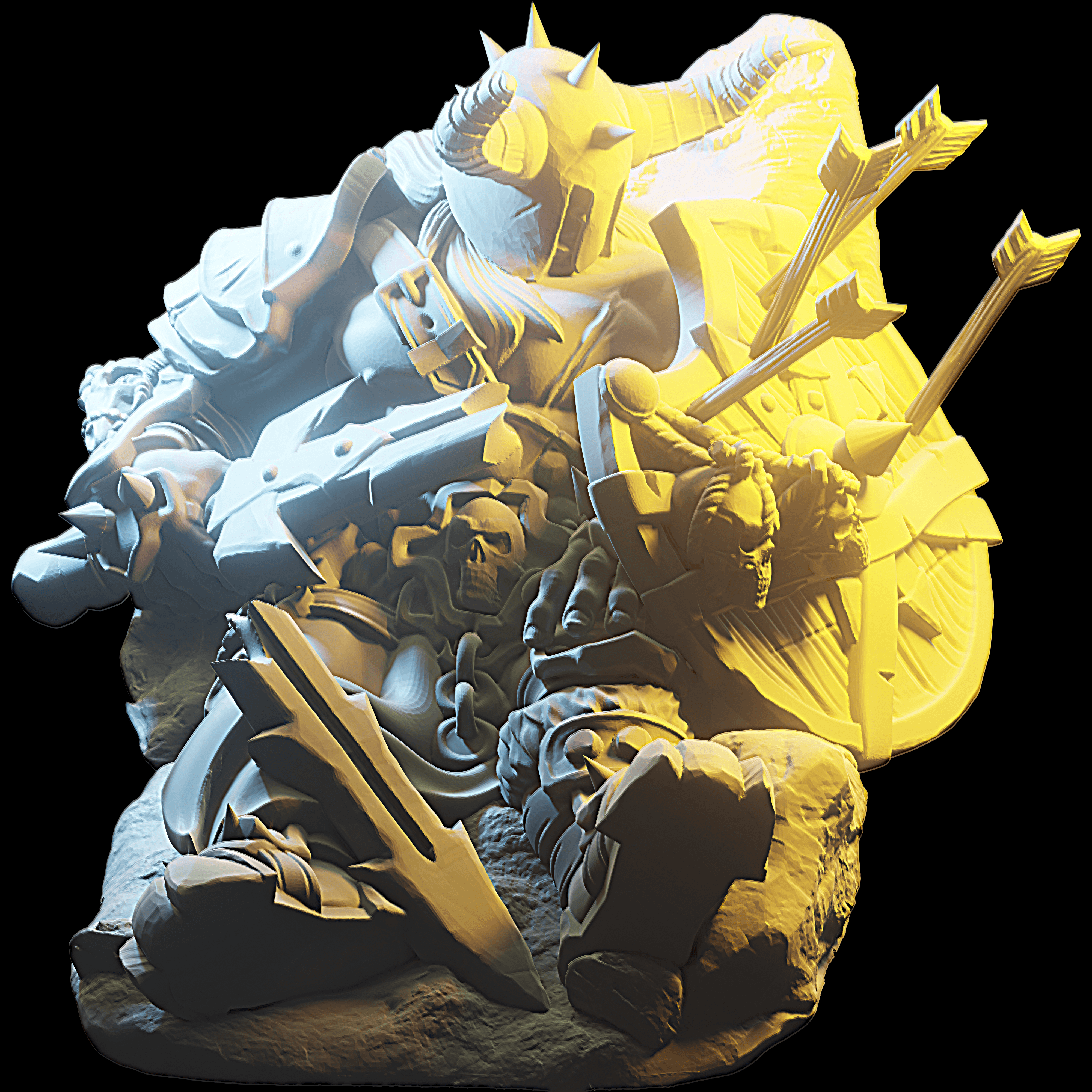 3D Printed Nafarrate - Chaos Vikings Chaos Viking 5 - 28 32 mm D&D (Online Only)