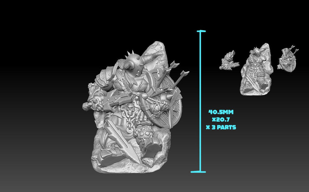 3D Printed Nafarrate - Chaos Vikings Chaos Viking 5 - 28 32 mm D&D (Online Only)