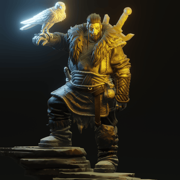 3D Printed Nafarrate - Chaos Vikings Chaos Viking Leader - 28 32 mm D&D (Online Only)