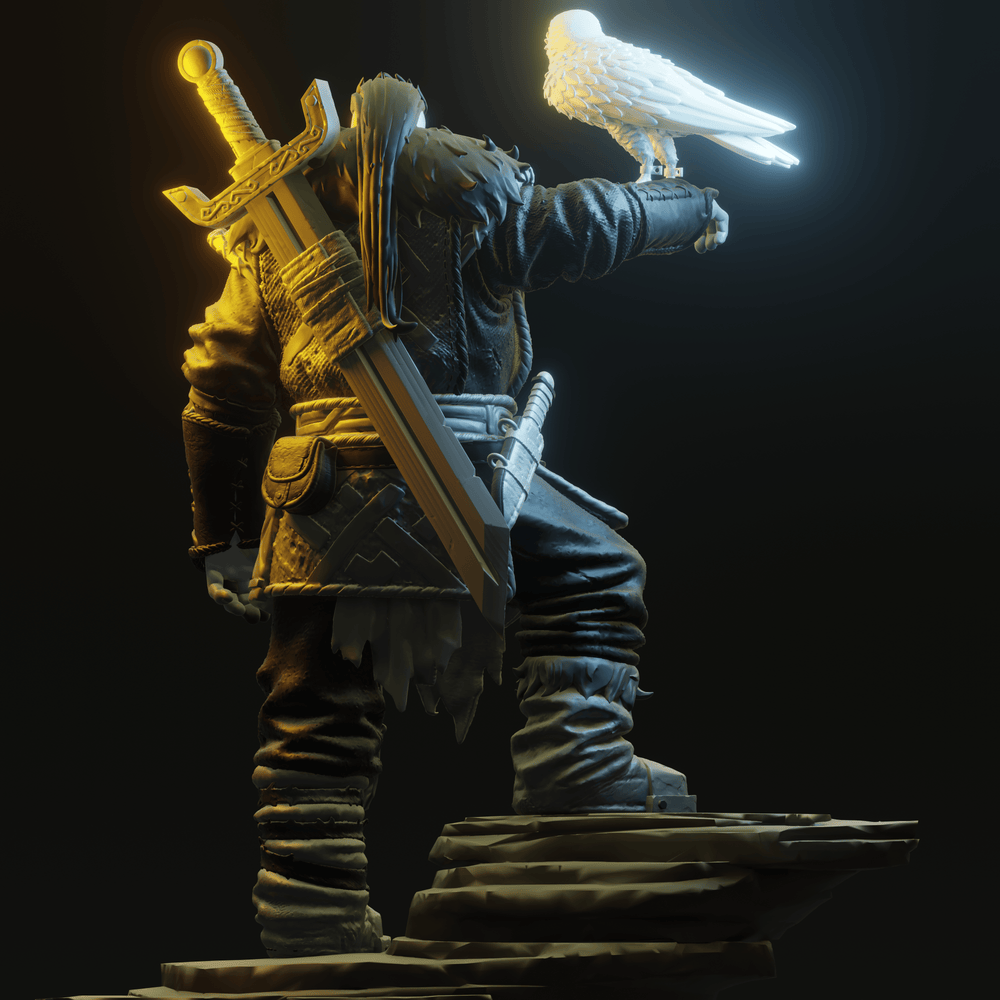 3D Printed Nafarrate - Chaos Vikings Chaos Viking Leader - 28 32 mm D&D (Online Only)