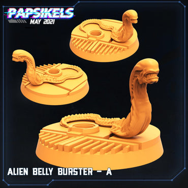 3D Printed Papsikels Alien Belly Bursters Set Aliens vs Humans 28mm 32mm (Online Only)