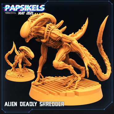 3D Printed Papsikels Alien Deadly Shredder Aliens vs Humans 28mm 32mm (Online Only)