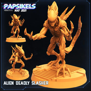 3D Printed Papsikels Alien Deadly Slasher Aliens vs Humans 28mm 32mm (Online Only)