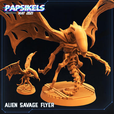 3D Printed Papsikels Alien Flying Savage Aliens vs Humans 28mm 32mm (Online Only)