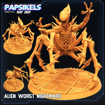 3D Printed Papsikels Alien Worst Nightmare Aliens vs Humans 28mm 32mm (Online Only)
