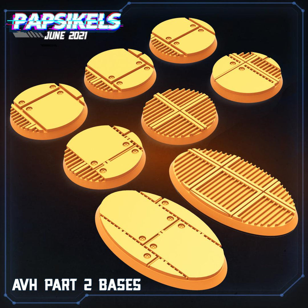 3D Printed Papsikels Aliens Vs Humans Part 2 Bases Aliens vs Humans Part 2 28mm 32mm (Online Only)