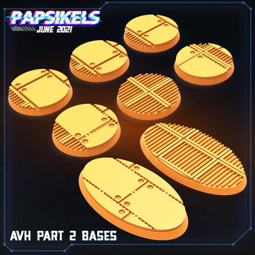 3D Printed Papsikels Aliens Vs Humans Part 2 Bases Aliens vs Humans Part 2 28mm 32mm (Online Only)