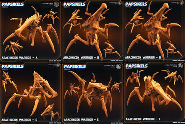 3D Printed Papsikels Arachnicon Warriors Set Dropship Troopers 28mm 32mm (Online Only)