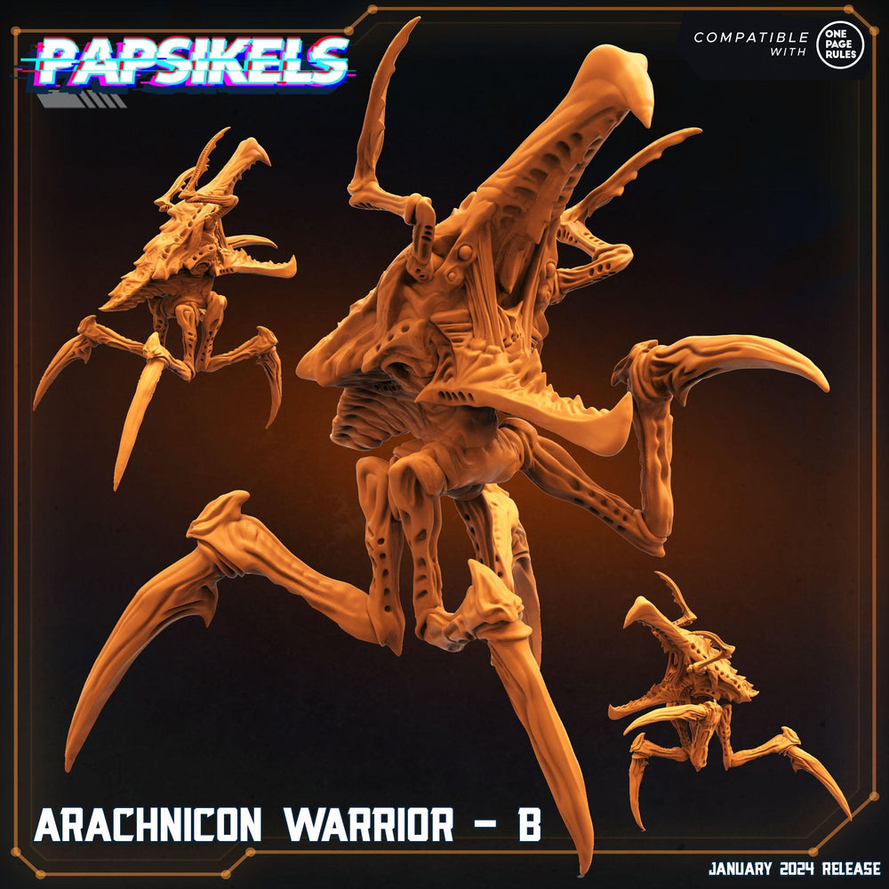 3D Printed Papsikels Arachnicon Warriors Set Dropship Troopers 28mm 32mm (Online Only)