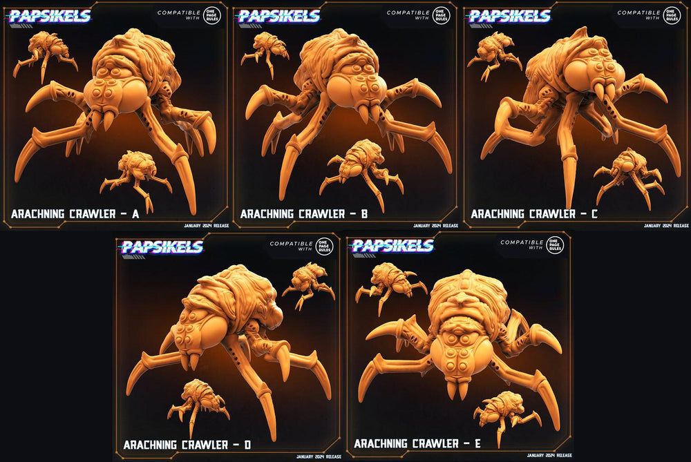 3D Printed Papsikels Arachning Crawlers Set Dropship Troopers 28mm 32mm (Online Only)