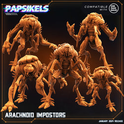 3D Printed Papsikels Arachnoid Impostors Set Dropship Troopers 28mm 32mm (Online Only)