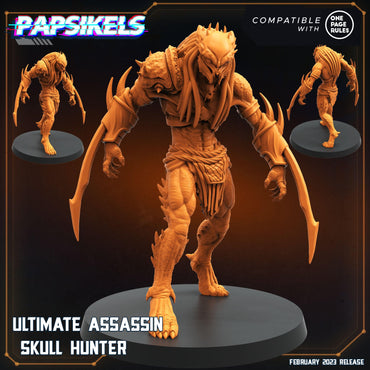 3D Printed Papsikels Assassin Skull Hunters Set 28mm 32mm (Online Only)