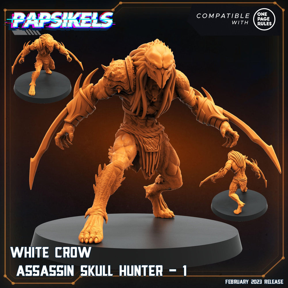 3D Printed Papsikels Assassin Skull Hunters Set 28mm 32mm (Online Only)